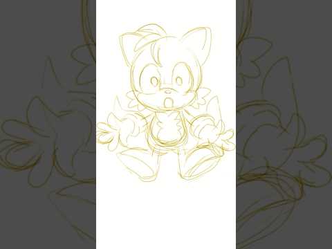 ソニフレていきゅん Illust イラスト Drawing バズれ Sonic Art ソニック Shorts Tails 