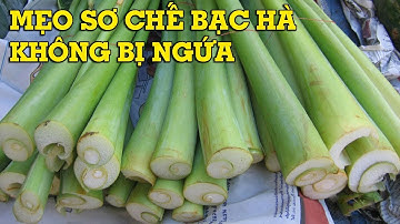 Mẹo sơ chế bạc hà, dọc mùng không bị ngứa - Mẹo Vặt Cuộc Sống