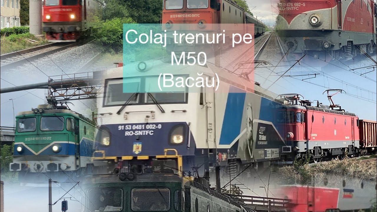 Colaj de trenuri pe M500,prin Bacău. Perioada 26.08.2025-7.09.2025 