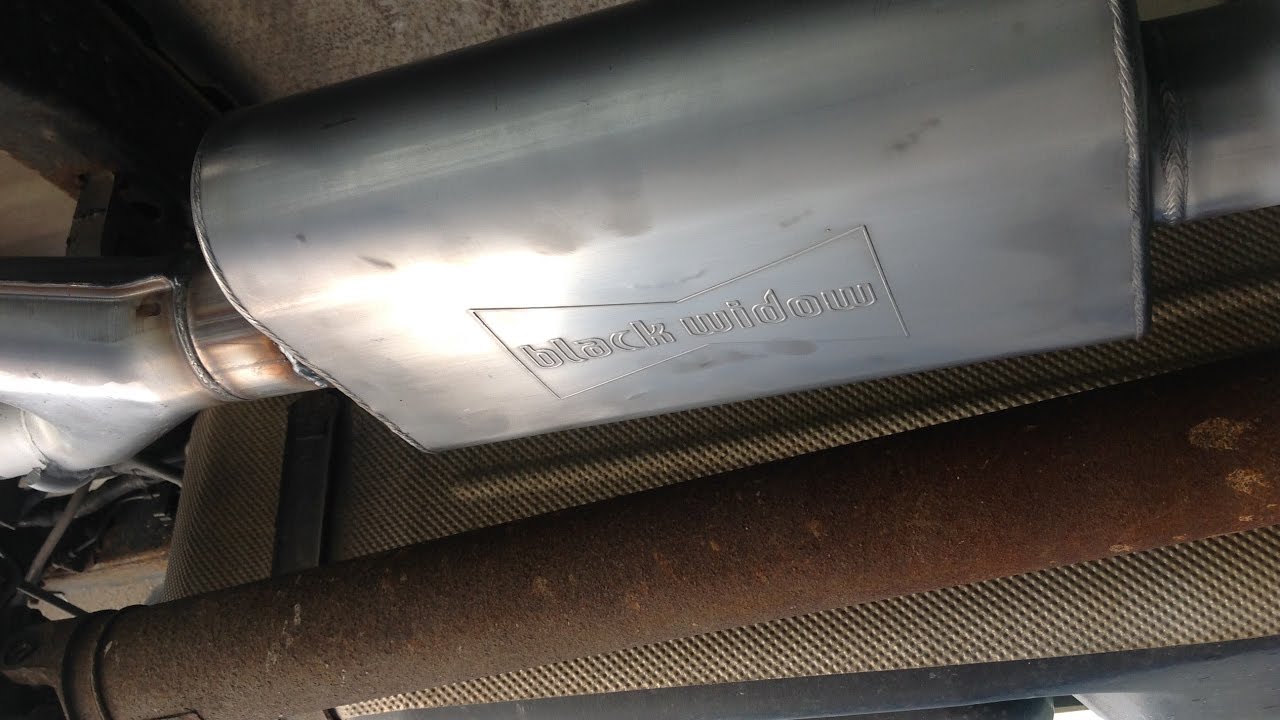2003 Ford F150 Exhaust Black Widow Muffler - YouTube