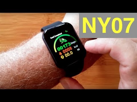 RUNDOING NY07 Large Display IP67 Waterproof Blood Pressure Fitness Smartwatch: Unboxing and 1st Look