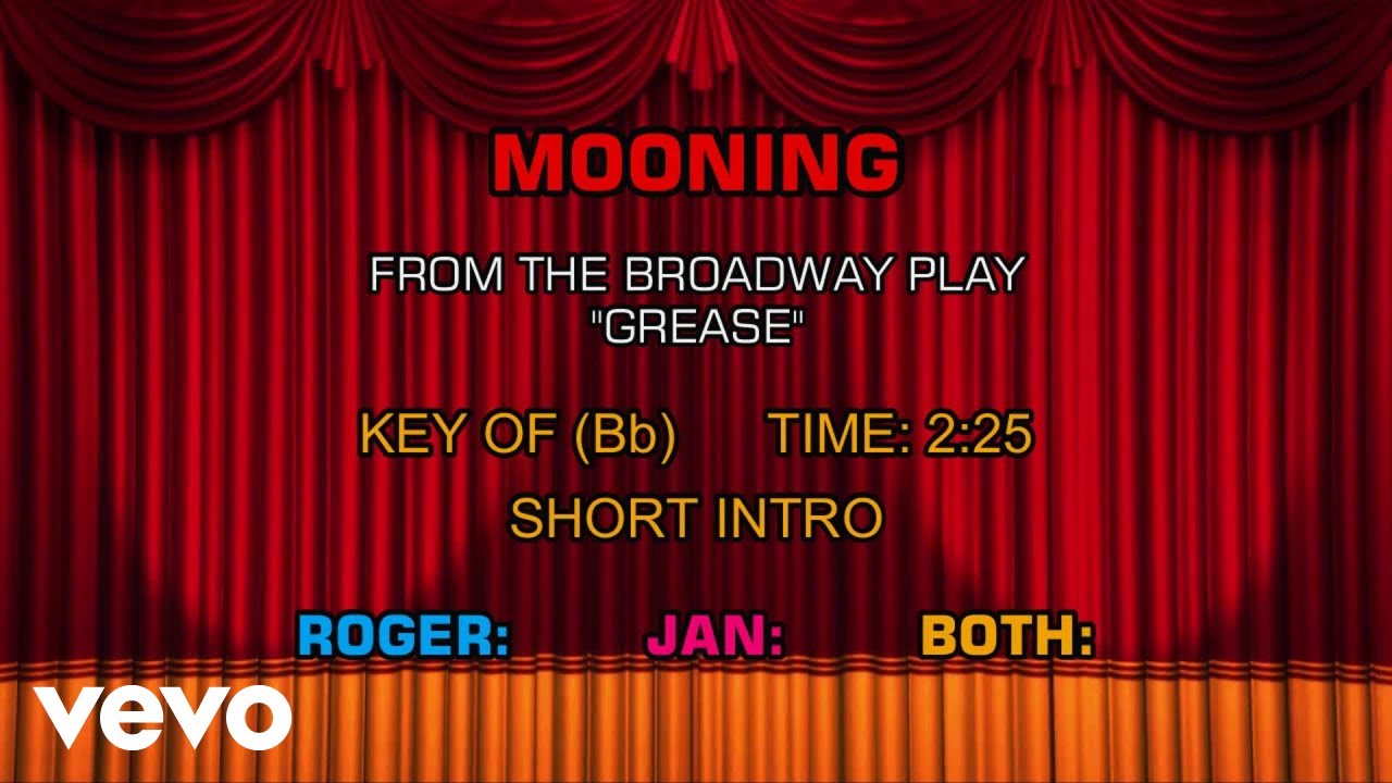 Songs from Grease - Mooning (Karaoke)