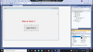 Form1 to Form2 with button visual studio