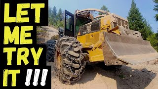 HEAVY PULL, LOG SKIDDER HILL CLIMB | CAT 525 vs CAT 535C | Building Fire Breaker