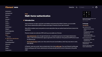 Filament v4: Email Authentication (Multi Factor Authentication - MFA)