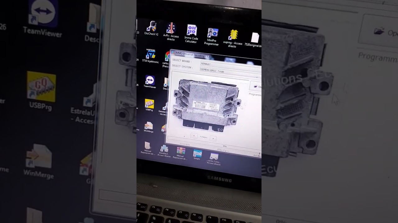 inmo off clio 1.2 con ecu sim32