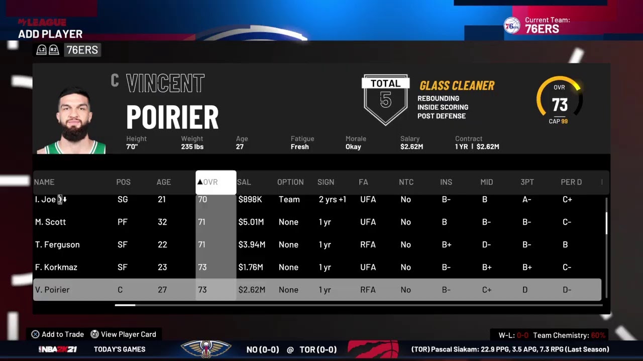 NBA 2K21 76ers Rebuild Part 1