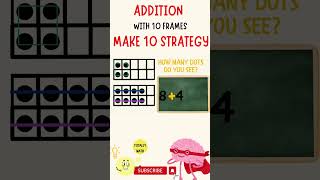 FUN ADDITION  math activity using make ten strategy #shorts #mathshorts #mentalmath #mathforkids