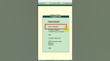 Tally | tally erp9 | company in tally #tally #shorts