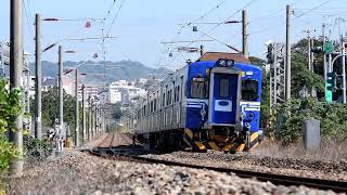 20240117-北上的2532次開往竹南的區間車通過省牧場平交道