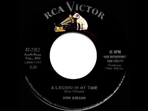 Punk music video thumbnail preview for Don Gibson - (I'd Be) A Legend in My Time