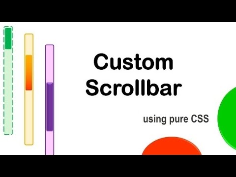 Create a custom scrollbar using css in 4 minutes!