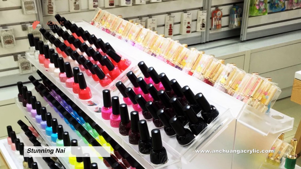 Acrylic nail polish display