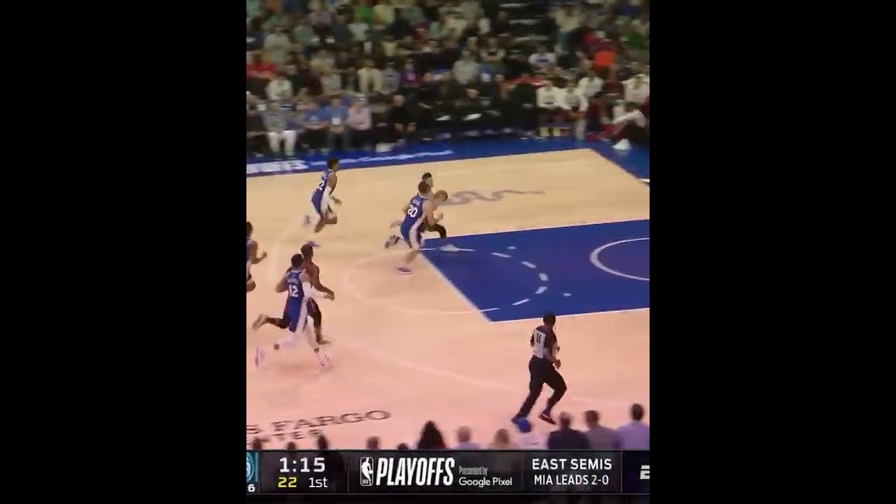 The @miamiheat swarm on defense to set up the @nolimitherro SLAM!@miamiheat • @nbaonespn