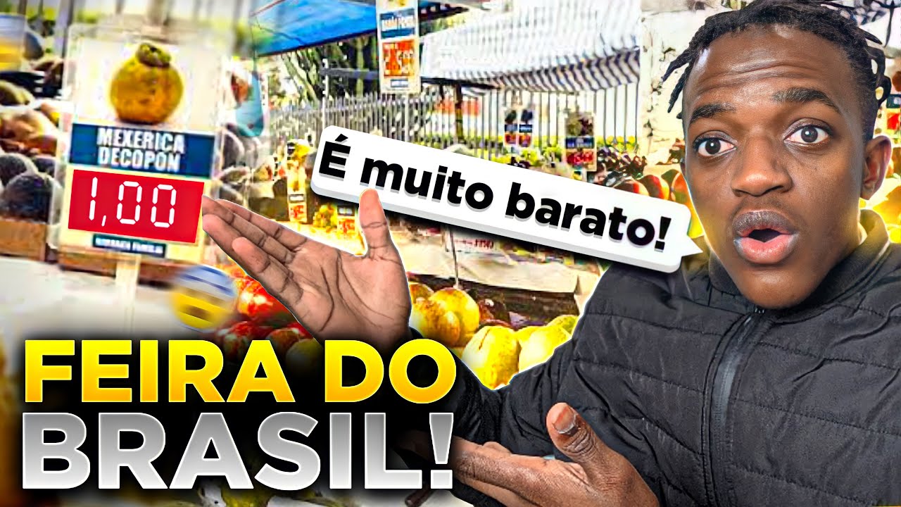Fui a FEIRA LIVRE no BRASIL e FIQUEI CHOCADO com os preços das coisas *minha viagem ao Brasil* Ep. 6
