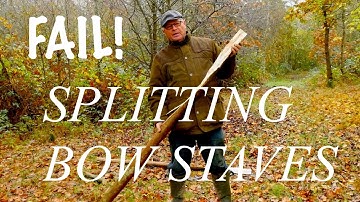 Beginner Bowyer Attempts to Split Log into Bow Staves. Fail! What did I do Wrong?