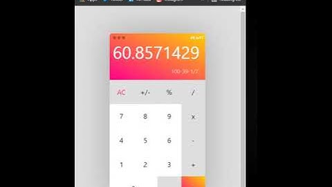 Calculator using HTML an CSS || #shorts