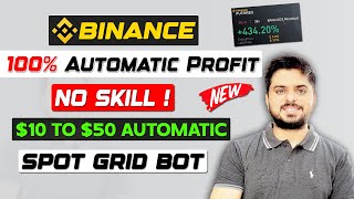 🔴100% Automatic Profit | $10 To $50 Daily Earning | Binance Spot Grid Bot Trading #cryptocurrency screenshot 5