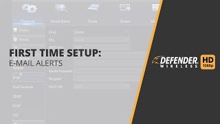 Defender HD First Time Setup: How to Set Up Email Alerts