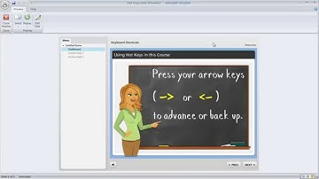 Articulate Storyline tutorial: How to set up custom keyboard shortcuts