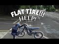 His Surron Caught a FLAT TIRE Help!!