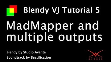 Blendy VJ Tutorial 5: MadMapper and multiple video outputs