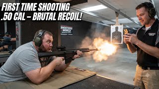 Fat Guy Shooting a .50 Cal Rifle – The Recoil Is Brutal 😂