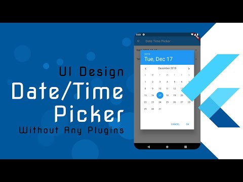 Flutter UI Tutorials - Date Time picker without using any plugins