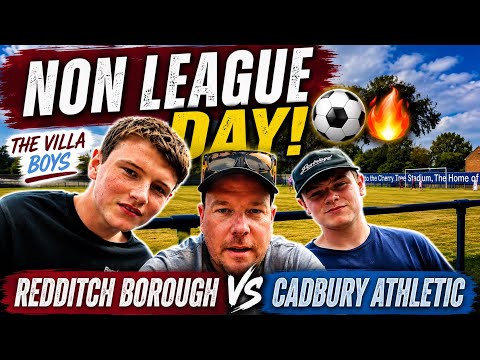Supporting local football with the Villa Boys. Redditch Borough vs Cadbury Athletic 