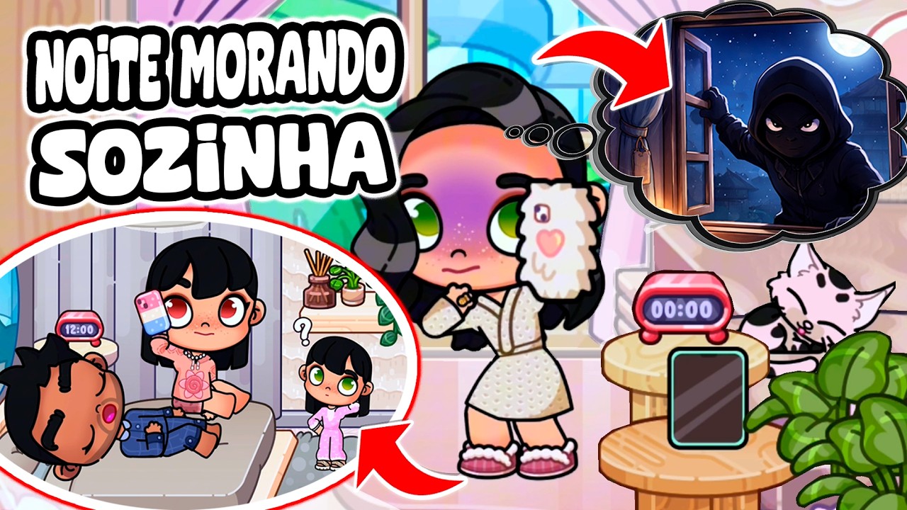 ROTINA DA NOITE | MORANDO SOZINHA AMANDA PATTER - PAZU AVATAR WORLD HISTORINHAS