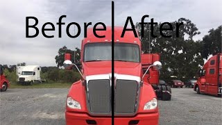 Tinting Our T680 KW Before And After