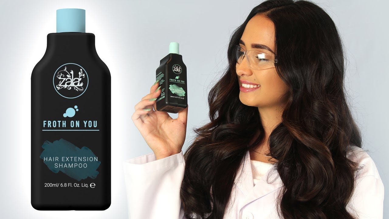 Froth On You Hair Extension Shampoo Zala Hair Extensions Youtube