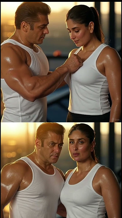 Salman Khan and Kareena Kapoor enjoying love with their sweaty bodies #trending #salmankhan #ai