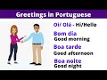 Basic portuguese greetings that you should know learn portuguese