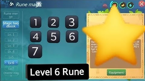 Level 6 Rune Magic | Description and Combination | How to Fuse | Utopia Origin | PVE Merged