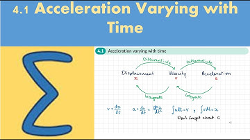 4.1 Acceleration varying with time (Further Mechanics 2 - Chapter 4)