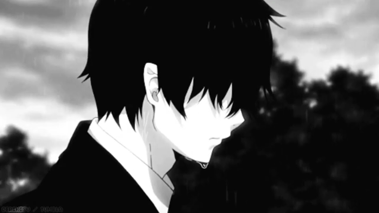 Lonely sad and crying boy Anime GIF  aesthetic anime gif  sad anime gif