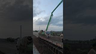 flyover deck slab metal concrete casting work of MNB bridge ⚡#construction #shortvideo #shorts
