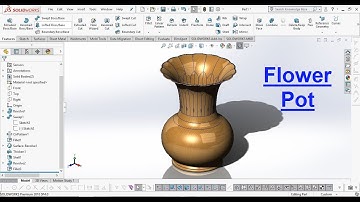 Flower Pot Moddeling in Solidworks | Flower Pot |Flower Pot Tutorial |Flower Pot Solidworks Tutorial