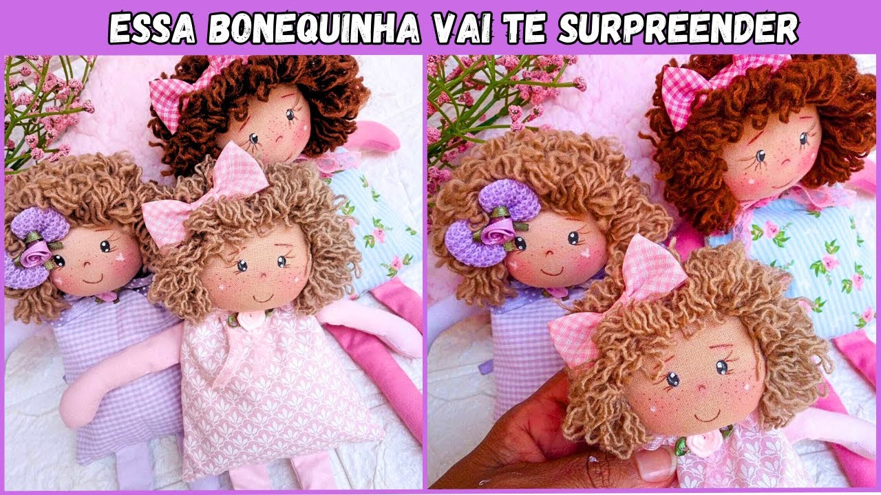 Venda essa peça o ano inteiro | Boneca Jujuba | Moldes gratuitos | DIY