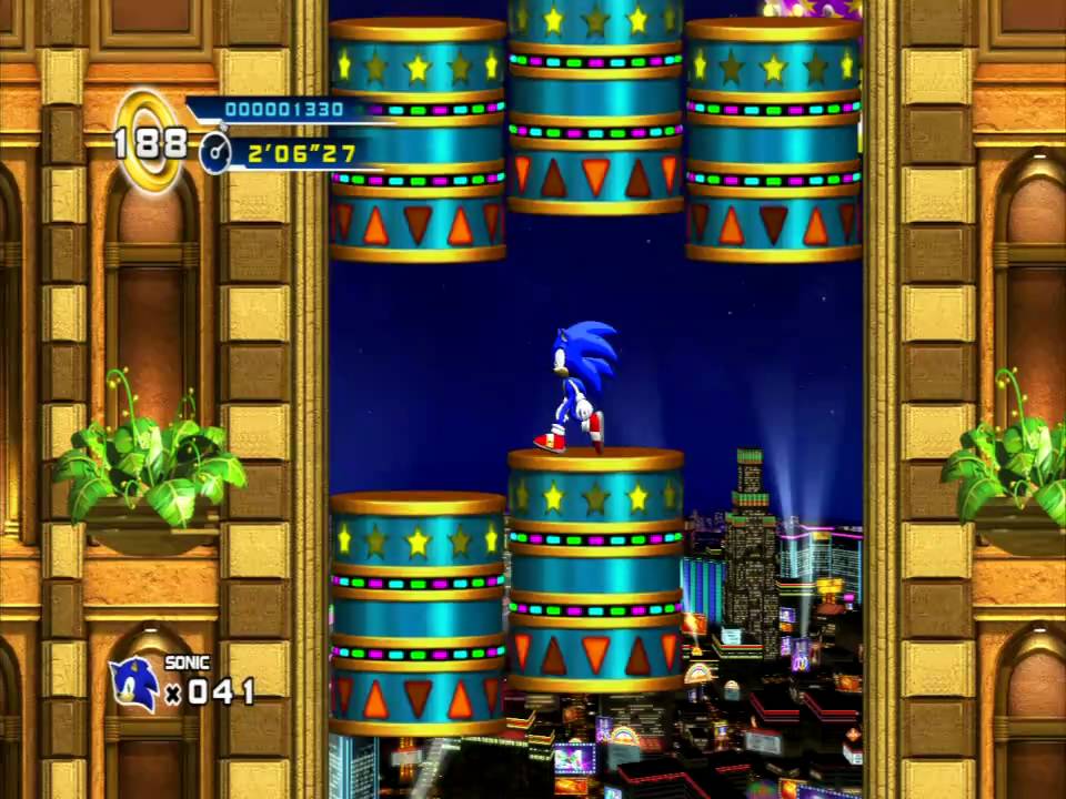 Sonic the Hedgehog 4 Episode 1 (PS3) Casino Street Act 3