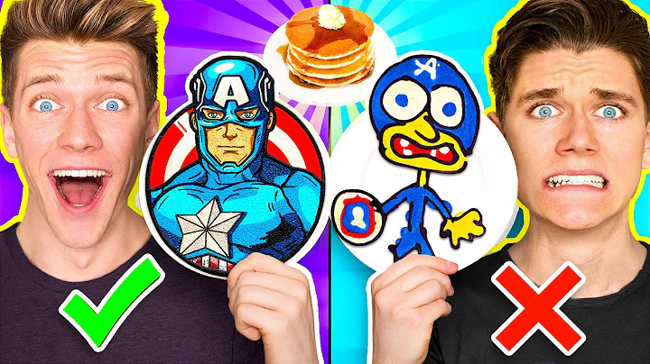 PANCAKE ART CHALLENGE Hero Edition & Learn How To ...