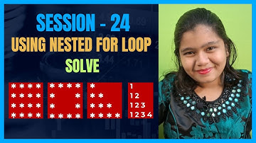 Java Full Course 24  Nested For Loop in Java with Examples  Star Pattern Programs