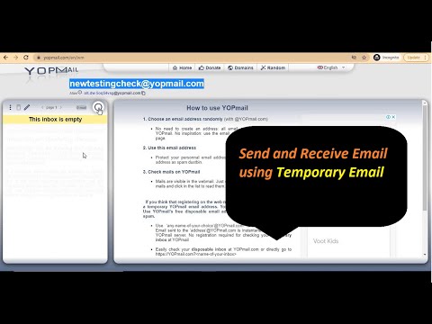 How to use yopmail account | Temporary email account