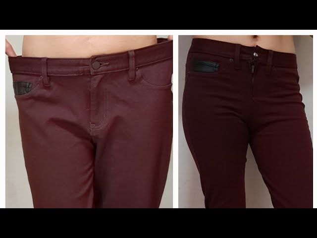 reducir talla de pantalón para dama 