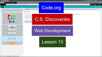 RGB Colors and Classes - Lesson 13 Part 3 - Code.org CS Discoveries