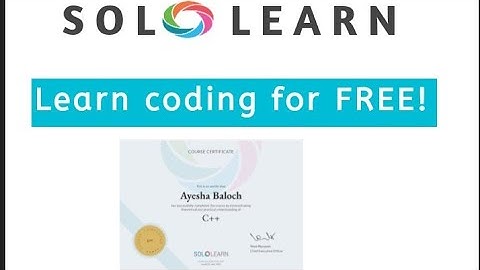 SoloLearn Free Courses with Certificates | Free Programming Courses with Certificates |InfoTricky