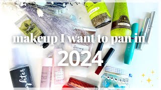 PLAN TO PAN 2024: Products I Want to Pan//Realistic Goals & All the Makeup I Want to Finish
