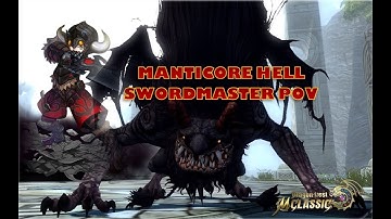 Dragon Nest M: Classic | SWORD MASTER 20K Rating POV in Manticore Nest HELL MODE!