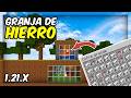 🌟 Como HACER una GRANJA de HIERRO en MINECRAFT JAVA 1.21.X / Facil y Rapido ✅